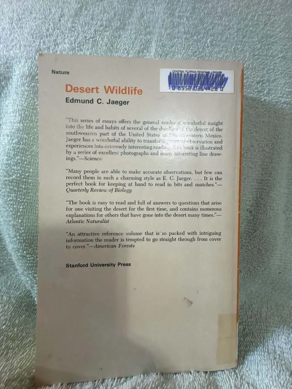 Stanford University Press desert wildlife